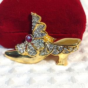 Vintage Rhinestone Shoe pin